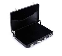(Schwarz) Professionelle Mini-Koffer Design Brieftasche mit Visitenkartenhalter Aluminium Metall-Kartenetui für Reisen und Arbeit, für Männer & Frauen in mehreren Farben