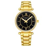 Schwarz und Gold Aria Quartz 36mm Einheitsgröße