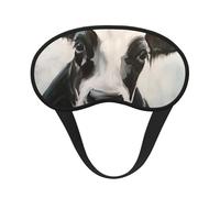 Schwarz-weißer Kuhdruck,Vollständige Augenabdeckungen, lichtundurchlässige Schlafmasken, Verdunkelungs-Augenschützer