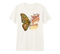Schwarze Geschichte ist lebendige Geschichte Mandala Butterfly Premium T-Shirt