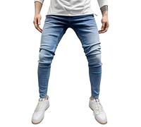 Schwarze Herren-Jeans, schmale Passform, Stretch-Jeans, bequeme Denim-Jeans, klassische Business-Jeans, stilvolle knitterfreie Denim-Hose, schmale Passform, Used-Look, bequeme Taille, Biker-Jeans,