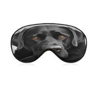 Schwarze Hundeaugenmaske, Seitenschlafmaske, leichte Augenbinde, Schlafmaske, Nasenpolster und Gummiband für Kinder, Frauen und Männer