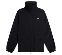 Schwarze Jacke von Fred Perry mit aufgesetzter Tasche und Reißverschluss XS