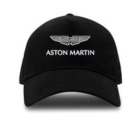 Schwarze Kappe für Fans Aston Martin weiß - Bio-Baumwolle