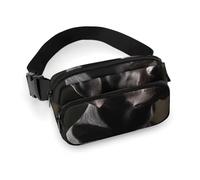 Schwarze Labrador-Hüfttasche, modische Bauchtasche mit verstellbarem Gurt, für Outdoor-Workout, Radfahren, Uni, weiß, 20 x 13 cm, Hüfttasche, weiß, 20x13cm, Hüfttasche