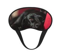 Schwarze Labrador Retriever Haustiere Bokeh Schwarze Hunde,Vollständige Augenabdeckungen, lichtundurchlässige Schlafmasken, Verdunkelungs-Augenschützer