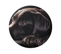 Schwarze Labrador-Welpen-Anstecknadeln, 5 Stück, 6,1 cm runde Knopfabzeichen, Metall, personalisiertes Bild, Foto, Anstecknadel-Set für Bastelbedarf, Weihnachten, DIY-Projekte