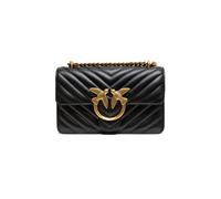 Schwarze Leder Liebe Eins Mini Schultertasche Einheitsgröße