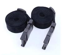 Schwarze Nylon-Gurtband 25mm, 2 Stück 100 cm, Verstellbare Schnallen, Packgurte, Einstellbare Reisezubehör