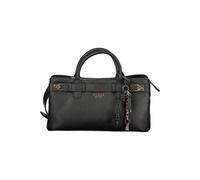 Guess Handtasche Gregoria Girlfriend Satchel – Lederimitat, schwarz, 34 cm – Damen