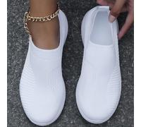 Schwarze runde Stoff-Flach-Schnürstiefel für den Winter, geeignet für Gym, Weihnachten und Eis-Schnee-Festivals