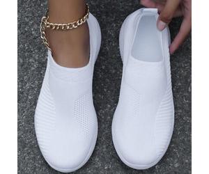 Schwarze runde Stoff-Flach-Schnürstiefel für den Winter, geeignet für Gym, Weihnachten und Eis-Schnee-Festivals