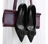 Schwarze spitze Pumps mit Katzen-Kopf-Design, bequem und modisch, geeignet für den Arbeitsweg, Dates, Partys, Urlaub zu Weihnachten