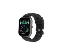 Schwarze Sport-Smartwatch für Damen und Herren, IP68 Fitness-Tracker, Schrittzähler
