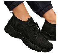 Schwarze Turnschuhe Damen Elegant Classic Outdoor Sportlich Schuhe Sneaker Frauen Sportschuhe Weiss Hoch Trainingsschuhe Walkingschuhe Freizeitsportschuhe Plate Leichtgewichts Laufen Halbschuhe