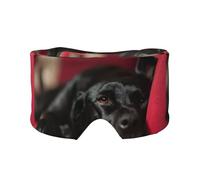 Schwarzer Labrador Retriever Haustiere Bokeh Schwarze Hunde, Vollständige Augenabdeckungen, lichtblockierende Augenmaske, Schlafaugen- und Ohrenschützer