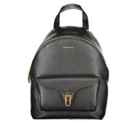 Schwarzer Leder-Rucksack Einheitsgröße