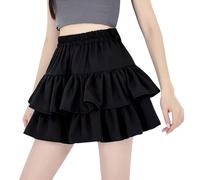 Schwarzer Minirock Hoch Taillierter Rüschenrock Sommer Rock Damen Röcke Damen Rock A Linie Plissee Midi Kurzer Weiß Jeansrock Kurz Sommer Sommerrock Knielang