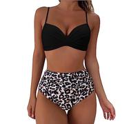 Schwarzer Neckholder Bikini Formende Bikinihose Strandmode Exklusiv Badeanzug Blau Weiß Gestreift RüSchen Tankini Triangel Badeanzug Schwarz Pink Neckholder Bikini Schwarz Bikini FüR GroßE Frauen