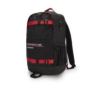Schwarzer Porsche Motorsport Logo Rucksack
