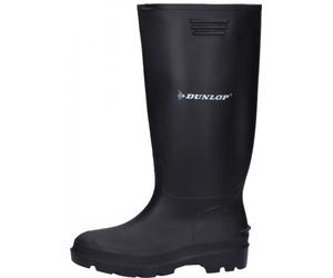 Schwarzer preiswerter Gummistiefel aus PVC von Dunlop für den Arbeits u. Freizeitbereich 42