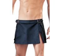 schwarzer Rock mit Schnallen