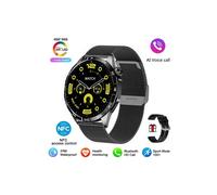 (Schwarzer Webgürtel) 2025 Neu Kompatibel mit Huawei GT4 Pro Smartwatch für Erwachsene NFC GPS-Tracker