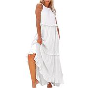 Schwarzes Kleid Damen Frühlingsangebote V-Ausschnitt Ärmellos Hohe Taille Elegant Lang Abendkleider meine bestellungen anzeigen Sommer V-Ausschnitt Freizeitkleid Neckholder 1950er Rockabilly Pet