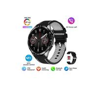 (Schwarzes Leder) 2025 Neue kompatible Smartwatch für Huawei GT4 Pro Erwachsene mit NFC-GPS-Tracker,