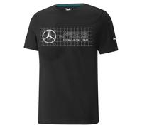 Schwarzes Mercedes AMG Puma Fanshirt mit Logo M
