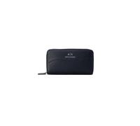 Armani Exchange Women's Zip Around Bi-Fold Wallet, Black