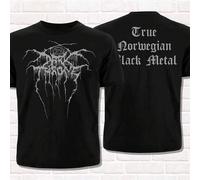 Schwarzes T-Shirt mit Darkthrone-Logo aus dem Jahr 2025, echtes norwegisches Black-Metal-T-Shirt, Unisex-Kurzarm-T-Shirts aus Baumwolle im High-Street