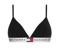 Schwarzes Triangle-Bralette mit Repeat-Logo für Damen