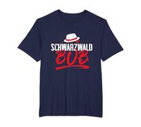 Schwarzwaldbub - Schwarzwald Herren Motiv T-Shirt, Herren Große Größen, Marineblau, 2X Tall