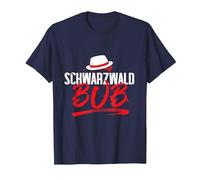 Schwarzwaldbub - Schwarzwald Herren Motiv T-Shirt, Herren, Marineblau, XL