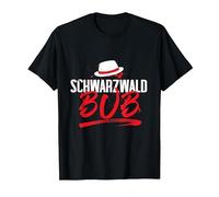 Schwarzwaldbub - Schwarzwald Herren Motiv T-Shirt, Herren, Schwarz, XXL