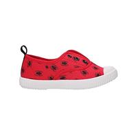Schwein Canvas-Schuh mit niedrigem Spiderman-Motiv für Kinder, Rot - Rot Rot C06 - Größe: 22