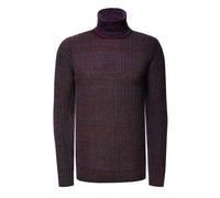 Schwerer Grobstrick Rollkragen-Pullover L