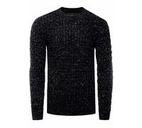 Strickpullover RUSTY NEAL, Herren, Gr. S, schwarz, 75% Polyacryl, 25% Baumwolle, unifarben, normal, Rundhals, Pullover, mit elegantem Rundhalsausschnitt (31722945-S) schwarz