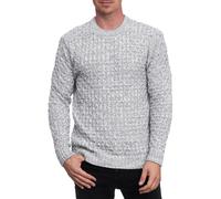 Strickpullover RUSTY NEAL, Herren, Gr. XL, grau (hellgrau), 75% Polyacryl, 25% Baumwolle, unifarben, normal, Rundhals, Pullover, mit elegantem Rundhalsausschnitt (45729826-XL) hellgrau