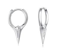 Schwert Ohrringe 925 Sterling Silber Creolen Hoop Ohrringe Männer Spike Dangle Drop Ohrringe Hypoallergen Punk kreuz Huggie Hoop Ohrringe für Frauen
