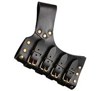 Schwerthalter verstellbar aus Leder Schwertgürtelhalter Schwertgürtel Mittelalter Retro Leder Schwert Gürtel Schwerthalter Gürtelhalter für Schwerter Mittelalter Wikinger Fasching Kostü fest