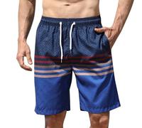 Schwimmhose Herren 2 In 1 Badeshorts Schwimmhose Schnelltrocknend Kurz Boardshorts Surf Shorts Verstellbar Mit Tunnelzug Badeshorts Badeshorts Herren 3XL