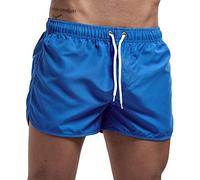 Schwimmshorts Herren Badehose Schnelltrocknend Badeshorts Kurzen Strandhose Sporthose Quick Dry Beach Surfing Laufen Schwimmen Kordelzug Gymshorts Atmungsaktiv Leicht Komfortablem Alltagskleidung