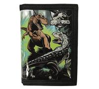 Scificollector Jurassic World Geldbörse für Karten und Münzen, dreifach faltbar, Schwarz / Rot, Einheitsgröße, schwarz / rot, Ond-size, Dreifach gefaltet