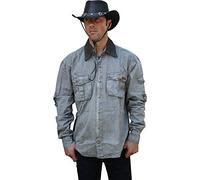 SCIPPIS Australian Adventure Wear Leeton Shirt, L, Grey