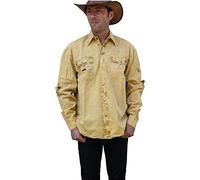 SCIPPIS Cowra Shirt Herren Outdoor-Hemd aus robuster Baumwolle - Canvas Freizeithemd mit Brusttaschen, Langarm (DE/NL/SE/PL, Alphanumerisch, M, Regular, Regular, Mustard)