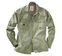 SCIPPIS Cowra Shirt Herren Outdoor-Hemd aus robuster Baumwolle - Canvas Freizeithemd mit Brusttaschen, Langarm (DE/NL/SE/PL, Alphanumerisch, 3XL, Regular, Regular, Khaki)
