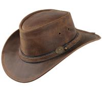 Scippis Lederhut „Irving“, braun, Gr.L L