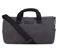 SCIPPIS Malibu Duffle Bag - Canvas Weekender für Damen & Herren | Sporttasche & Reisetasche aus Baumwolle | Handgepäck-Größe | Schultergurt & Tragegriffe | Braun oder Schwarz (Schwarz)